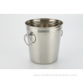 Stainless steel ice bucket with different handles 5L